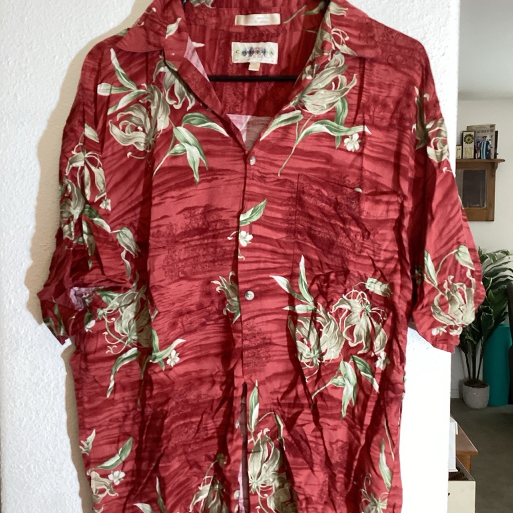 Floral Red Men's Shirt
